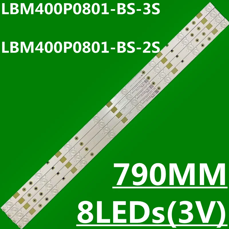 

20PCS LED Backlight Strip For LBM400P0801-BS-3S(0) LBM400P0801-BS-2S LED40K160JD LED40K300U LED40K5100U LED40EC520UA HD400DU-B31