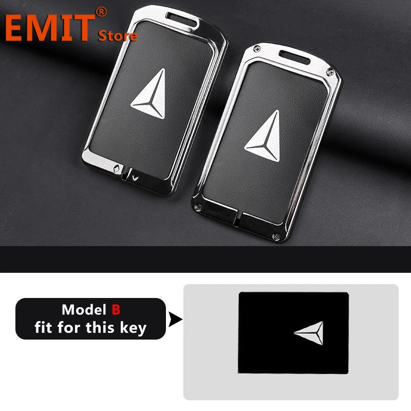For Changan Deepal S7 SL03 NFC Card Zinc Alloy Car Key Case Remote Cover Shell Keychain Ring Holder Fob Bag Interior Accessories