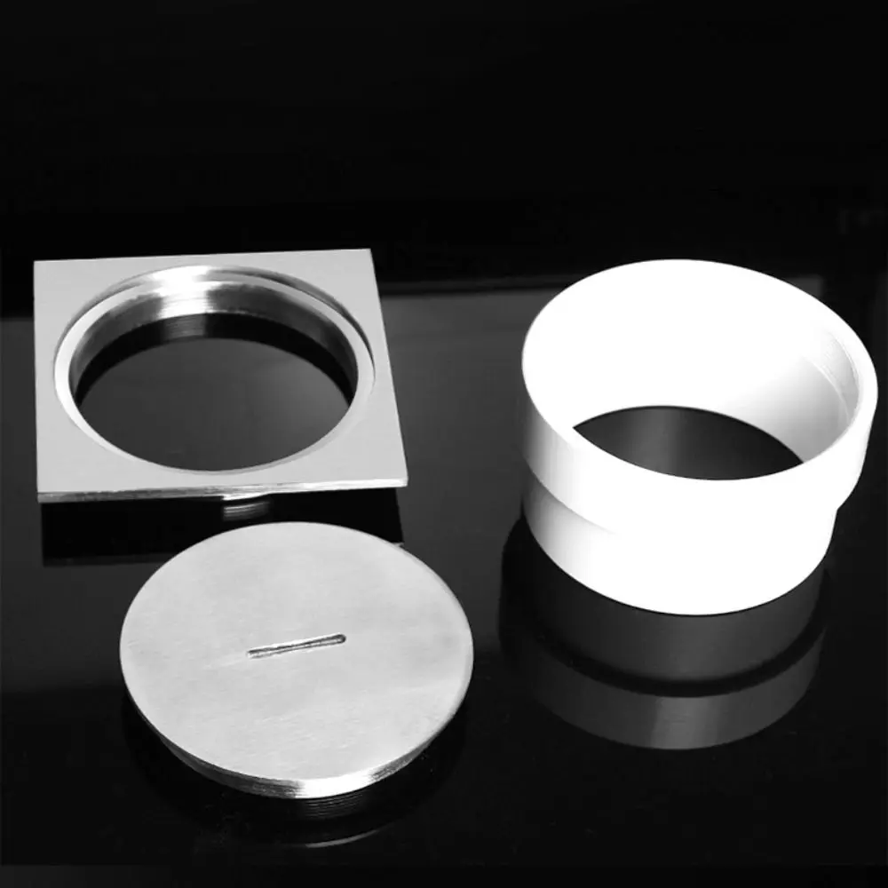 

Напольные стоки из нержавеющей стали, съемный нержавеющий квадратный слив для душа, водонепроницаемая плиточная вставка, дренаж для ванной комнаты, дом