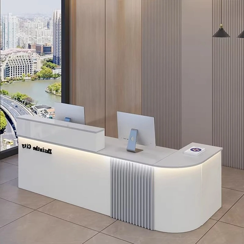 European Minimalist Reception Desks Aesthetic Welcome Display Executive Safe Reception Desks Beauty Scrivania Home Decoration