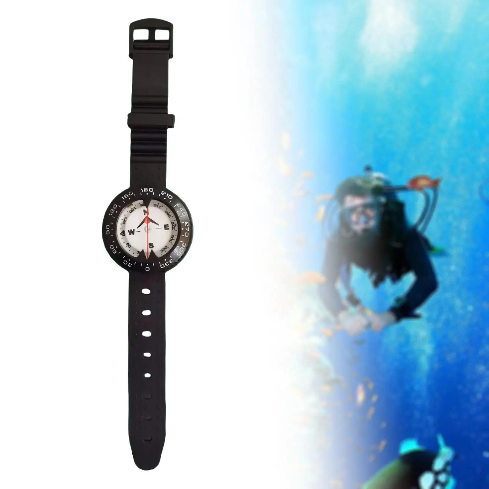 

Wrist Compass Glow Underwater Navigation Tool for Sailing Emergency Diving