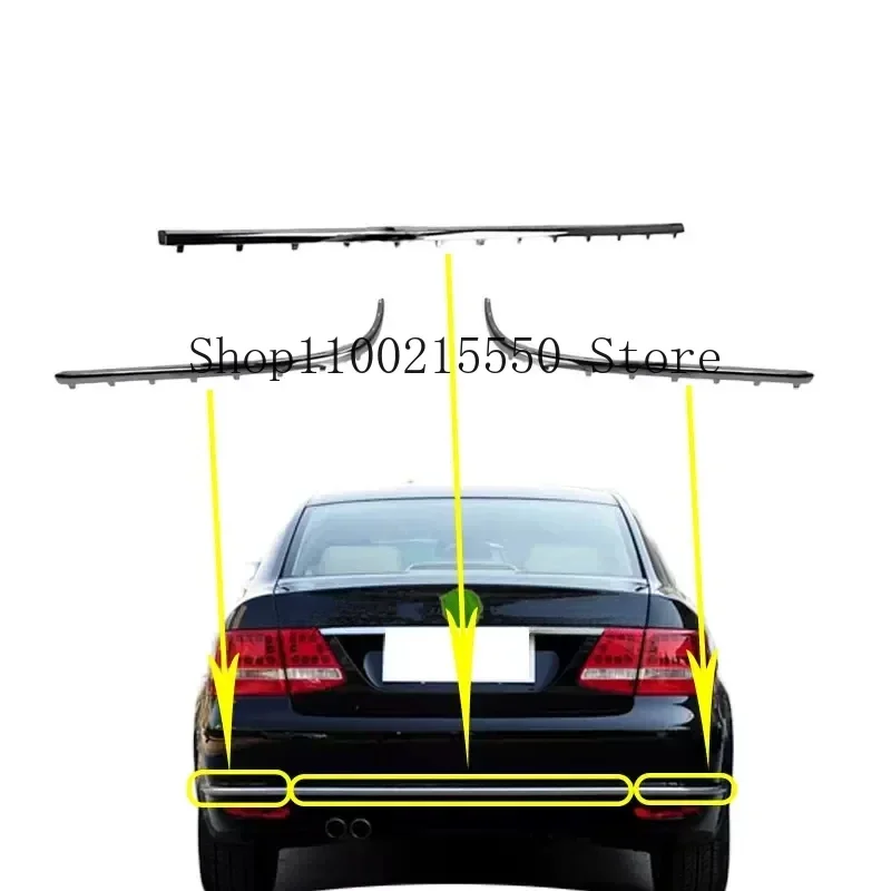 For VW Volkswagen Passat B7 2011 2012 2013 2014 2015 ABS Rear bumper trim Chrome trim Car styling