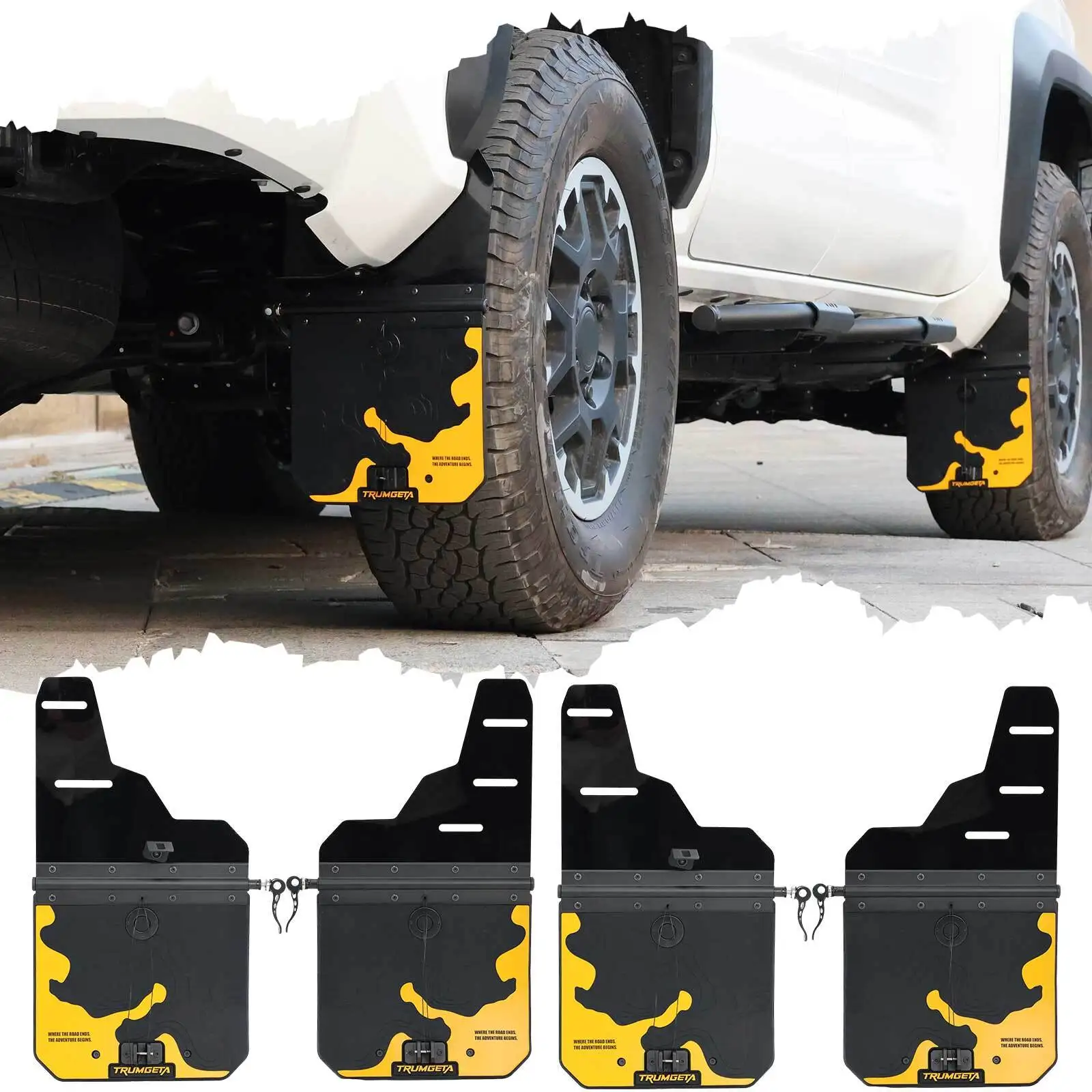 

4PCS Upgraded Truck Mud Flaps Splash Guards Fit for Toyota Tacoma 2005-2023