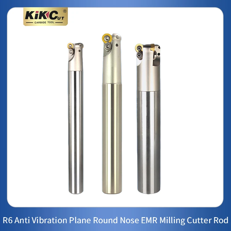 Hot Selling Round Nose EMR Milling Cutter Rod Anti Vibration Plane Machining CNC Machine Tool R6 Alloy End Mill Rod