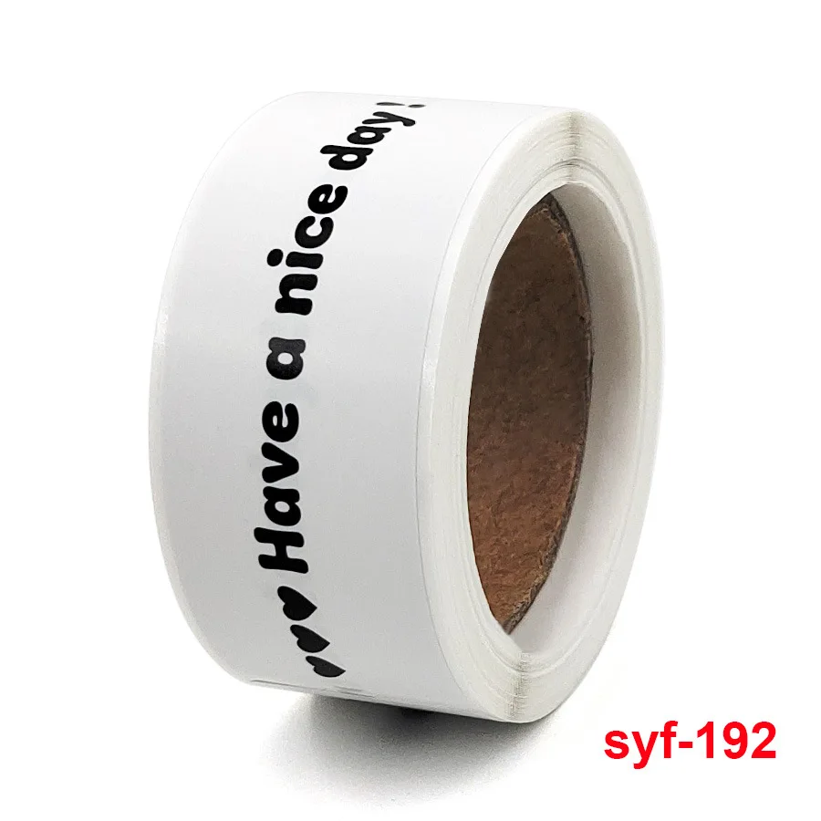 120Pcs/Roll Have a Nice Day Gift Packaging Love Gifts Decoration Stickers  Decoration Gift Box Sticker Label Stationery Sticker