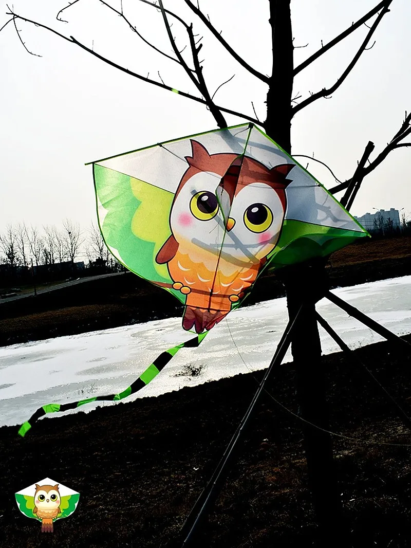 free shipping new children kites flying toys cartoon kites inflatable games outdoor play sports wind kites giant kite pendant