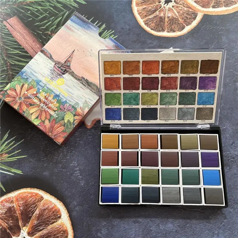 Color Paint Set Set Of 24 Mixable Painting Color Natural Multifunctional Art Painting Kits For Nail Art Crafts DIY Calligraphy