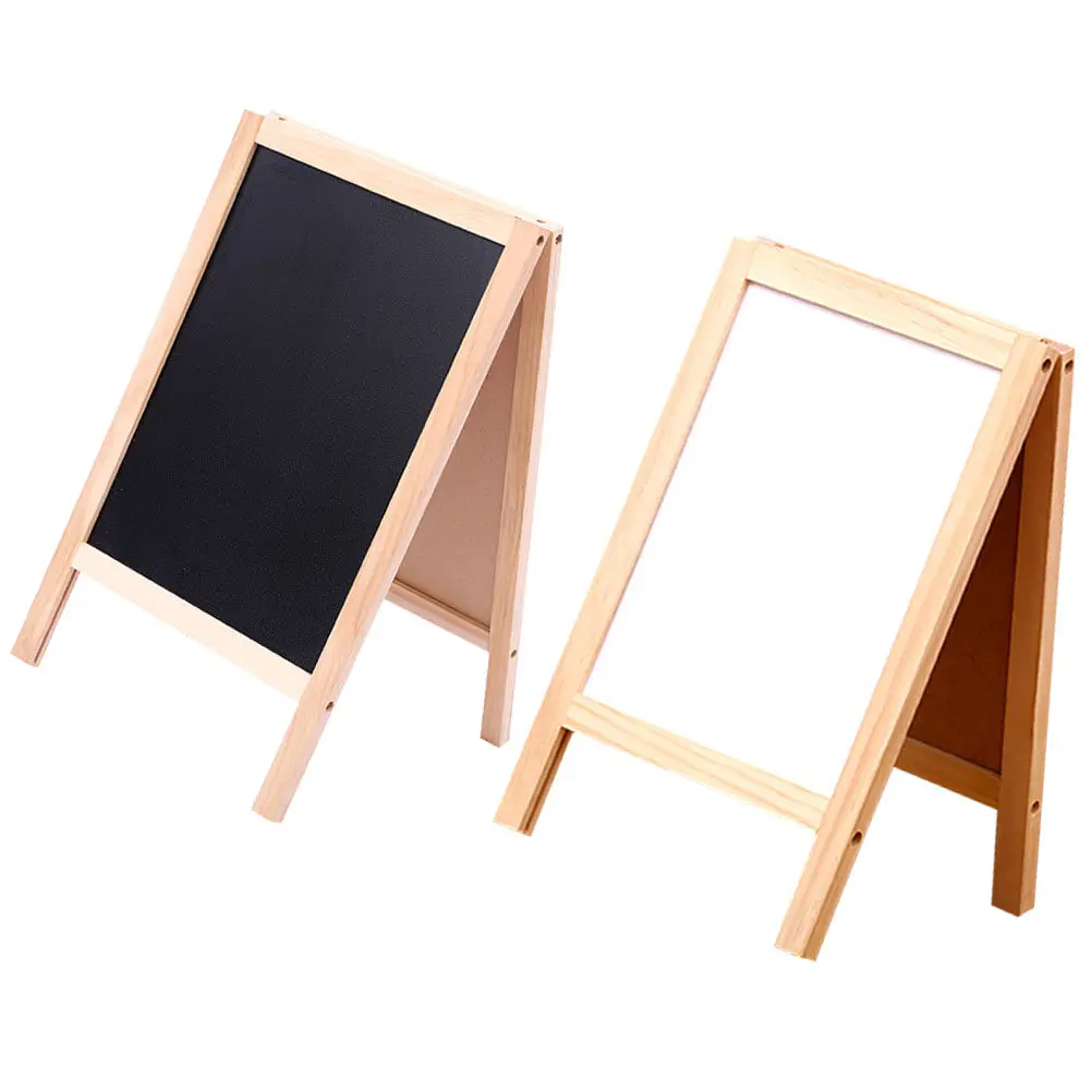 2Pcs Double Sided Chalk Board Writing Pad Educational Whiteboard Erasable Drawing Board for Creative Learning