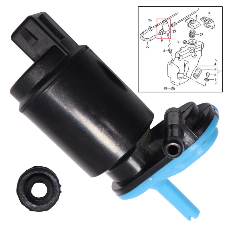 Front Rear Windshield Washer Pump for OPEL CORSA Volkswagen Golf Passat SEAT IBIZA 1H6955651 28920AU400