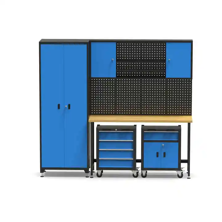 조절 가능한 금속 철제 공구함 캐비닛 맞춤형 목공 도구 캐비닛 도어 (차고 보관 작업장용)