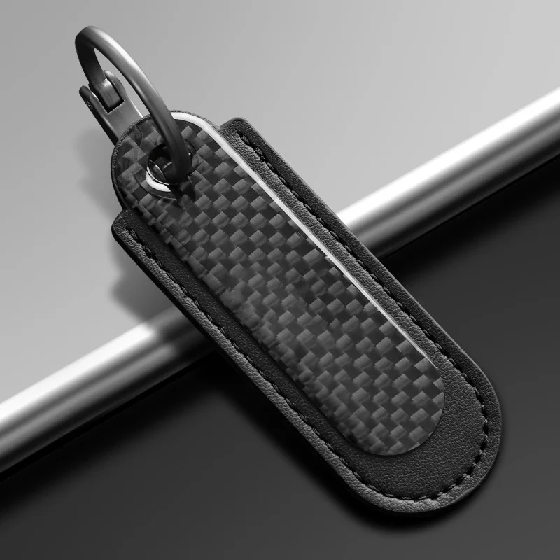 1pc High Quality Carbon Fibre Keychain Creative Car Keyring For Mercedes Benz A C E S G Class GLC CLE CLA GLB GLS W177 W205 W213