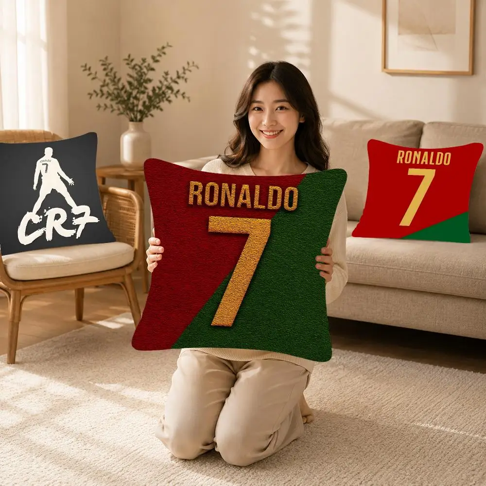 Celebrity Sport Cr7 Cushion Cover Bedroom bed reading backrest cushion Festive plush holiday Soft plush throw