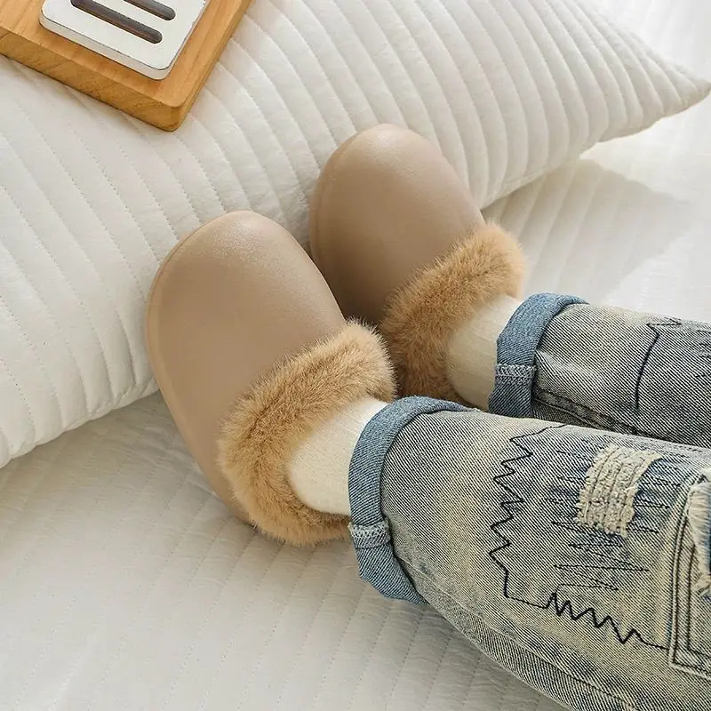 

Warm Waterproof Winter Shoes for Baby Toddler Kids EVA Lightweight Non Slip Outdoor Snow Boots Parent Child Matching Design