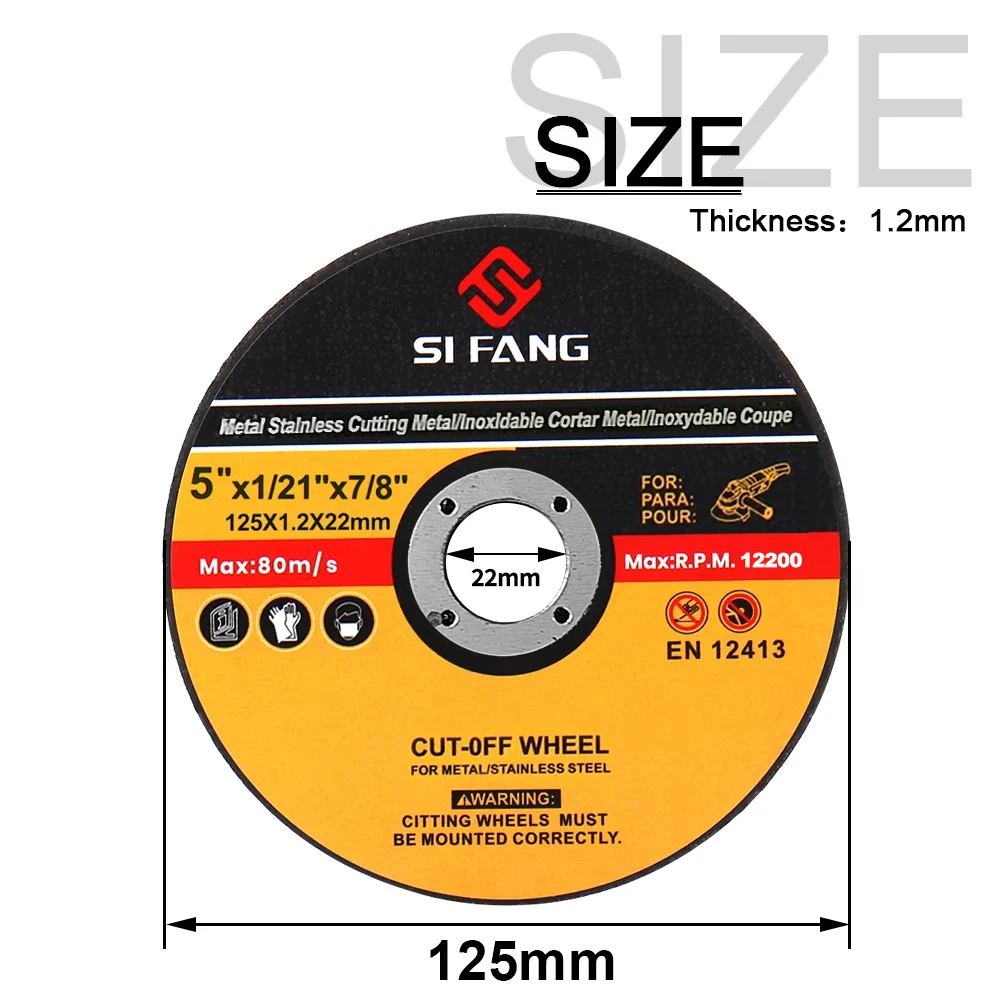 5Pcs/Set 75/115/125mm Metal Cutting Disc Angle Grinder Saw Blade Resin Grinding Wheel Disc for Metal Steel Bar Wood Cutting Tool