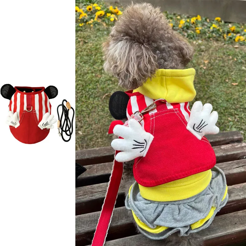 

Luxury Pet Harness Vest With Wings Breathable Mesh Vest Adjustable Small Dog Cat Vest Harnesses Leash Pug Pet Supplies