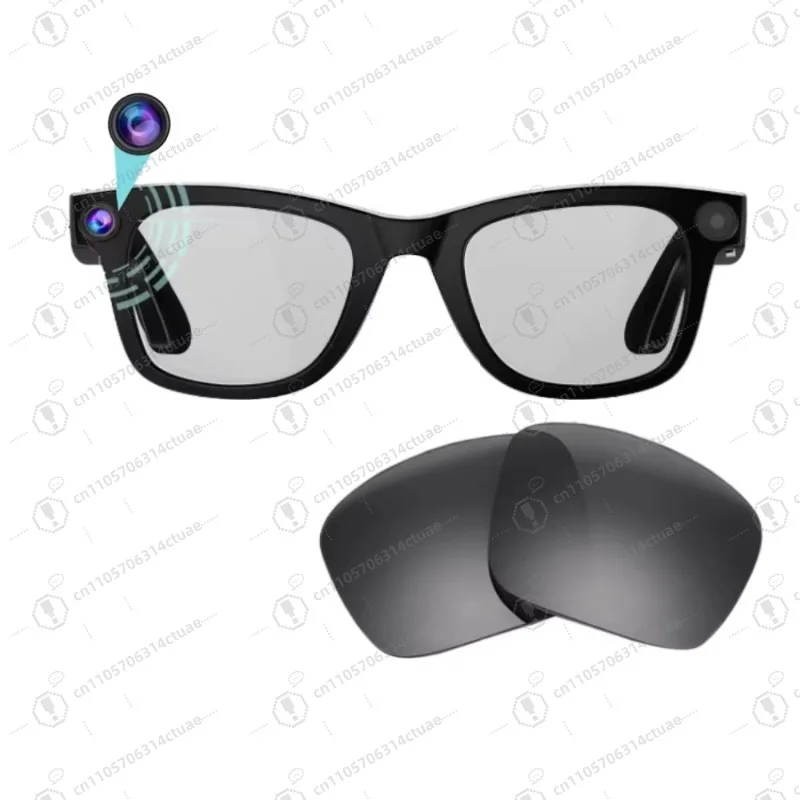 

1PC Smart Glasses - AI Translation WIFI BT Call Music Camera Anti-Blue Light Sunglasses
