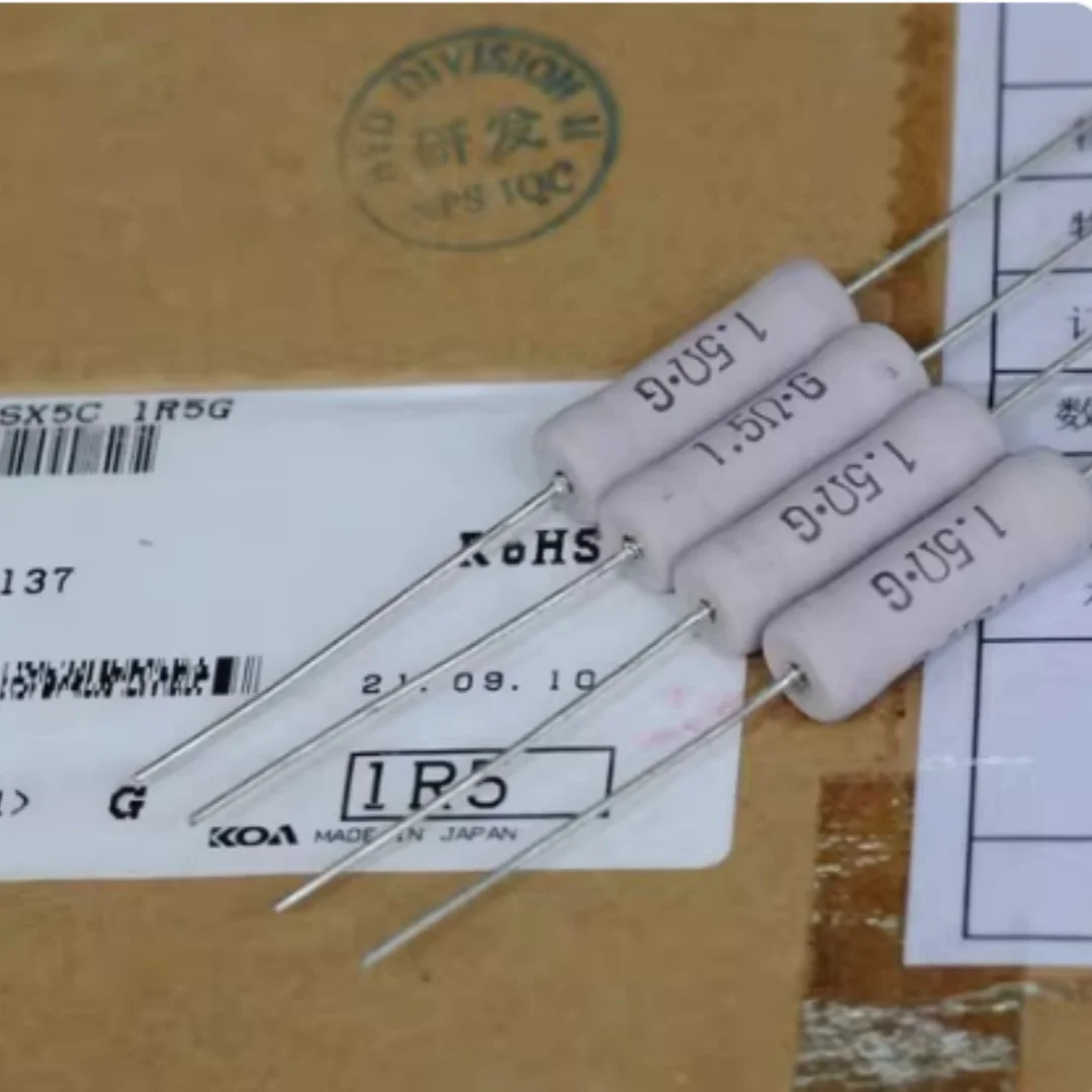Imported KOA writing resistor (heat-resistant) 5W 1.5R 1.5 ohms 1.5Ω Japanese brand new original G grade 2%