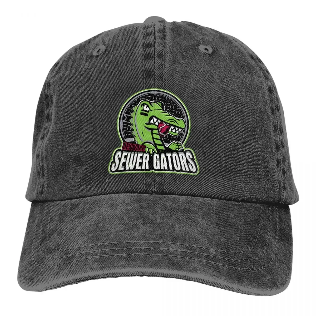 

Animal Funny Hat Male Hip Hop Sports Women's Cap NY Sewer Gators Personalized Visor Protection Hats