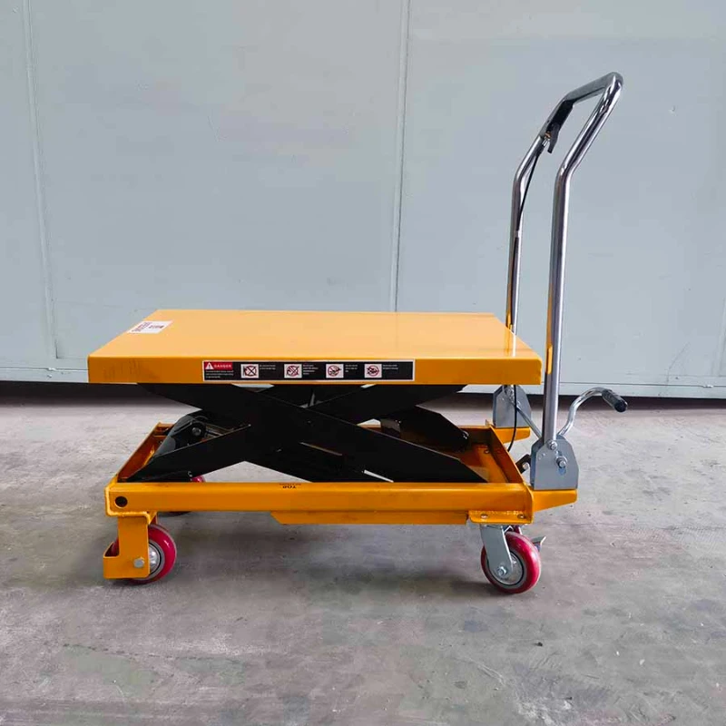 Custom Design Double Scissor Manual Hydraulic Lift Table Sustainable Electric Car Lift for Building Material Industries