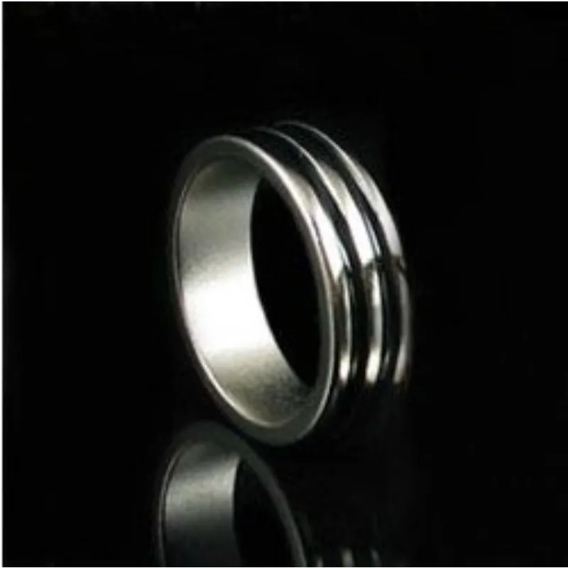 Double Circle Black PK Ring Strong Magnetic Ring (18mm/19mm/20mm/21mm) Magic Tricks Coin Magic Accessories Close-up Illusions