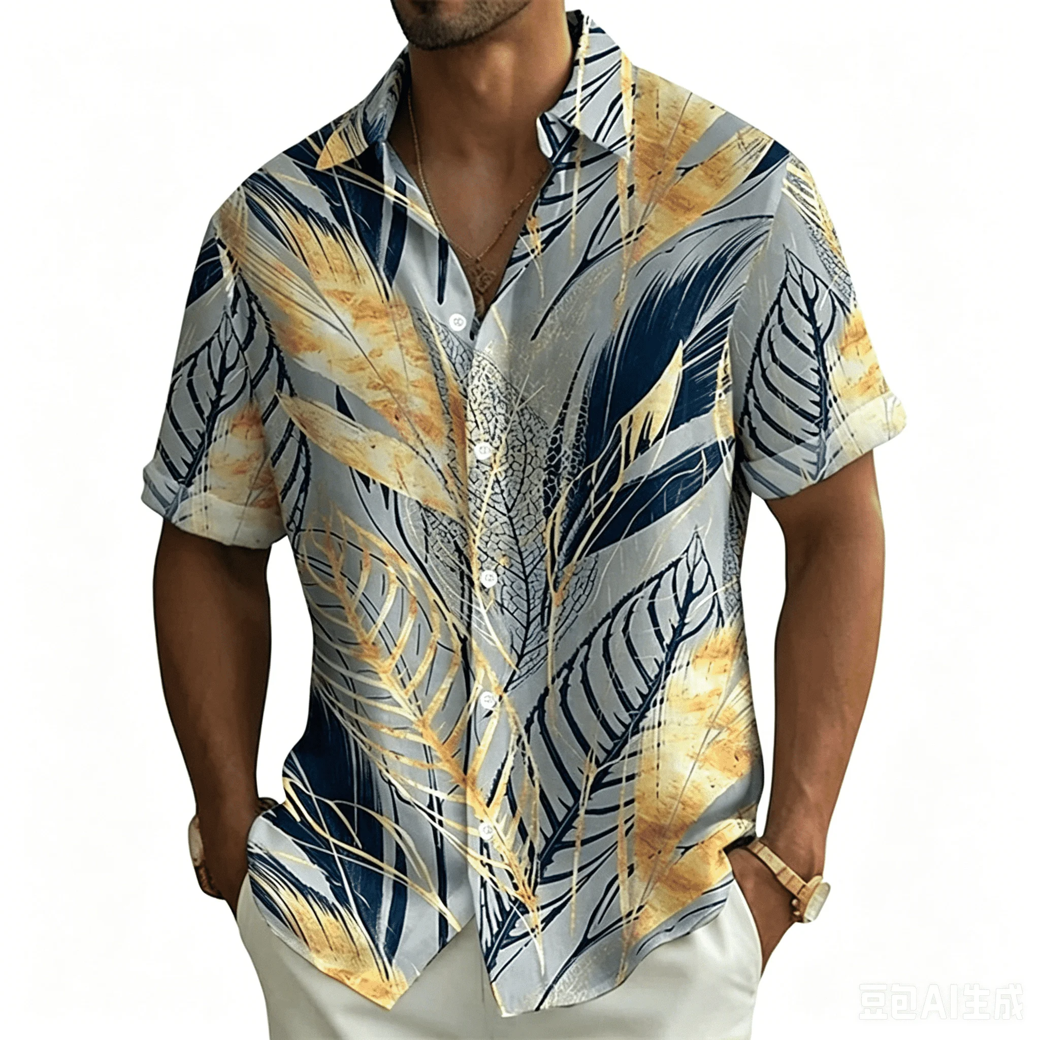 2026 Hawaii-Hemd für Herren und Damen, 3D-gedrucktes Tropenpflanzen-Hemd, schnelltrocknend, Sommer-Kurzarm-Oberteil, modisch – Detail 5