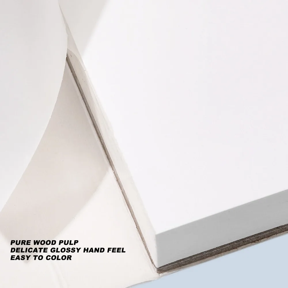 30 Blatt Ölpastellpapier aus reinem Holzzellstoff, A5, glänzende Oberfläche, Öl-Pastellblock, starke Haftung, Skizzenbuch für Nass- und Trockenmedien – Detail 10