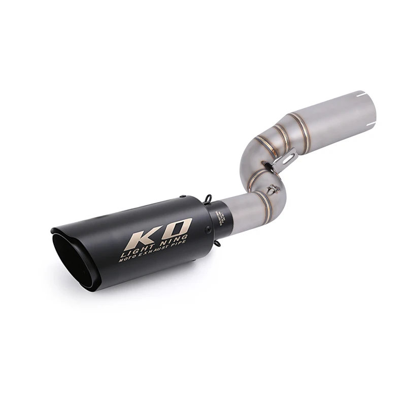 

Slip On Motorcycle Mid Exhaust Link Pipe 51mm Muffler Tip Removable DB Killer Modified For Duke 390 250 125/390 SMC R 2025 2026