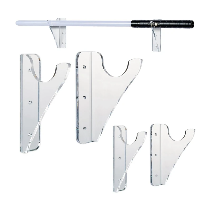 Подставка для светового меча Настенный дисплей Акриловый меч Настенное крепление Держатель дисплея Прозрачный настенный держатель для меча