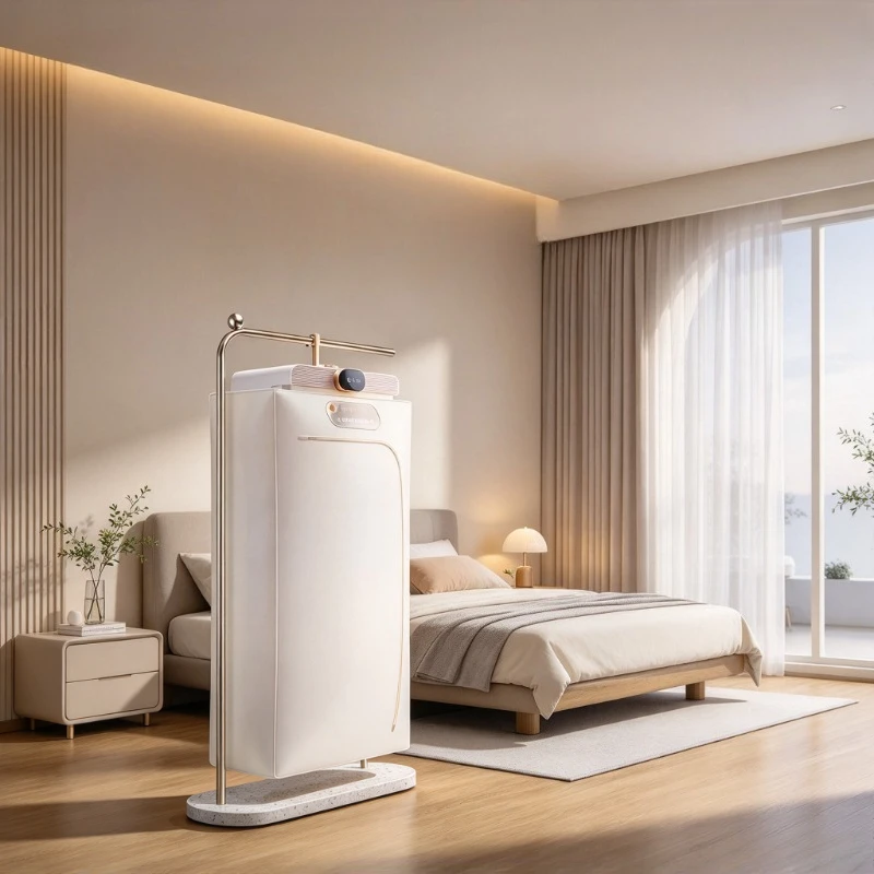 Foldable Portable Clothes Dryer, Compact Warm Air Machine with 360 Degree Intake, AI Temperature Control for Home Travel Laundry