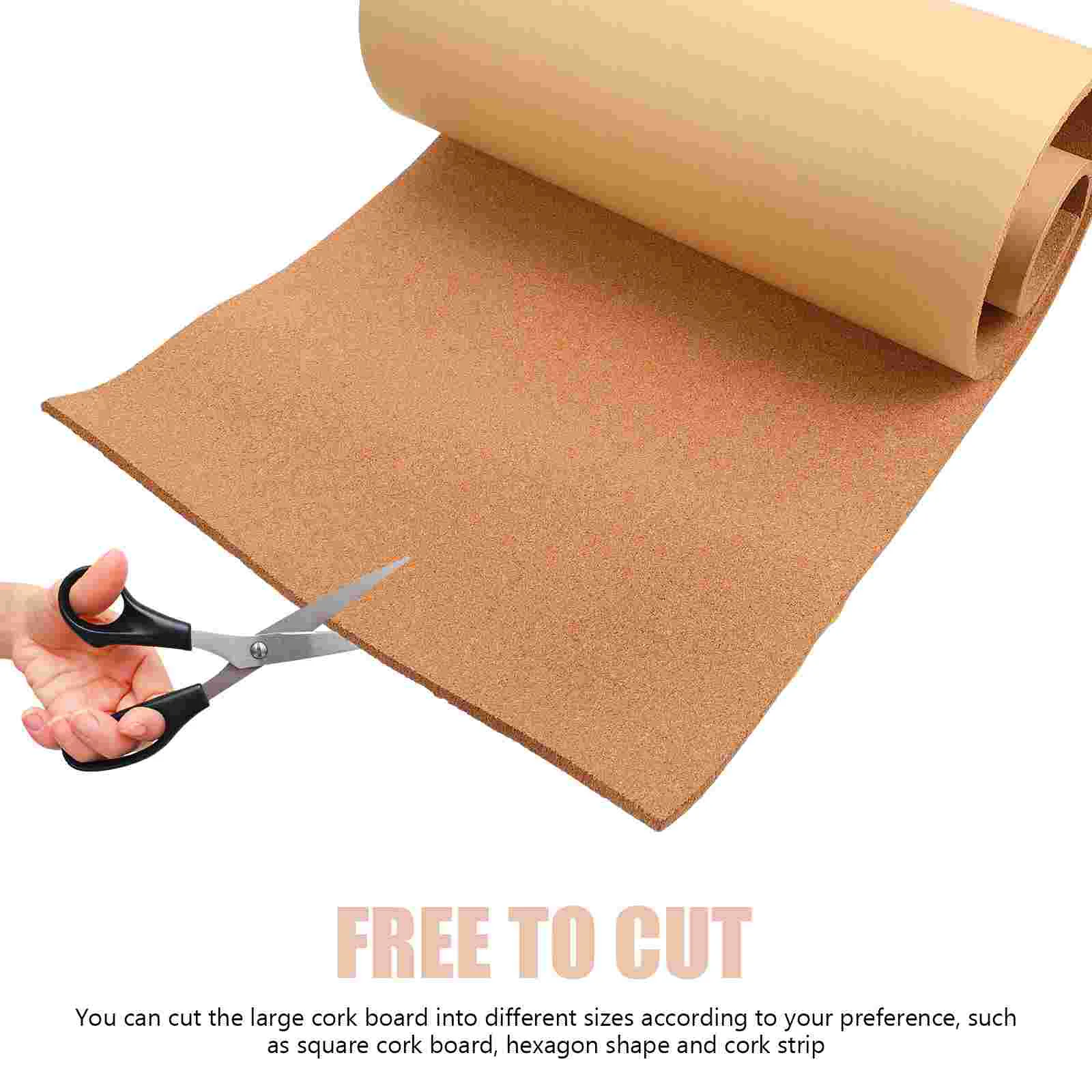 Imagem -02 - Auto-adesivo Cork Board para Parede Rolls Cork Boletim Boards Backing Corkboards Natural Telhas Cork