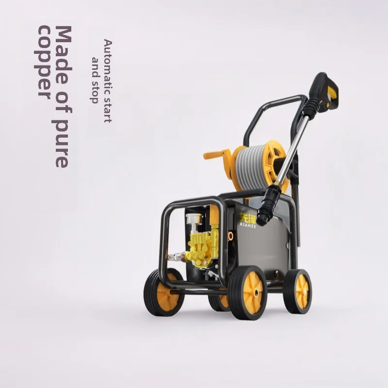 

Автомойка 220 В, высокое давление, высокая мощность, очистка, водяной пистолет с наддувом, мощная мойка пола