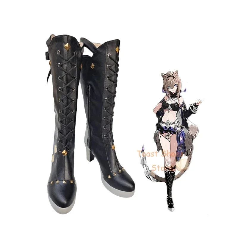 Gioco Honkai Impact 3rd Pardofelis Scarpe Cosplay Comic Anime Gioco per Con Halloween Party Costume Cosplay Prop Stile sexy