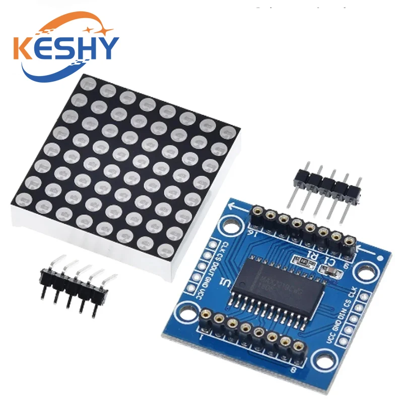 MAX7219 dot matrix module microcontroller module display module finished goods , Can be together for arduino programming