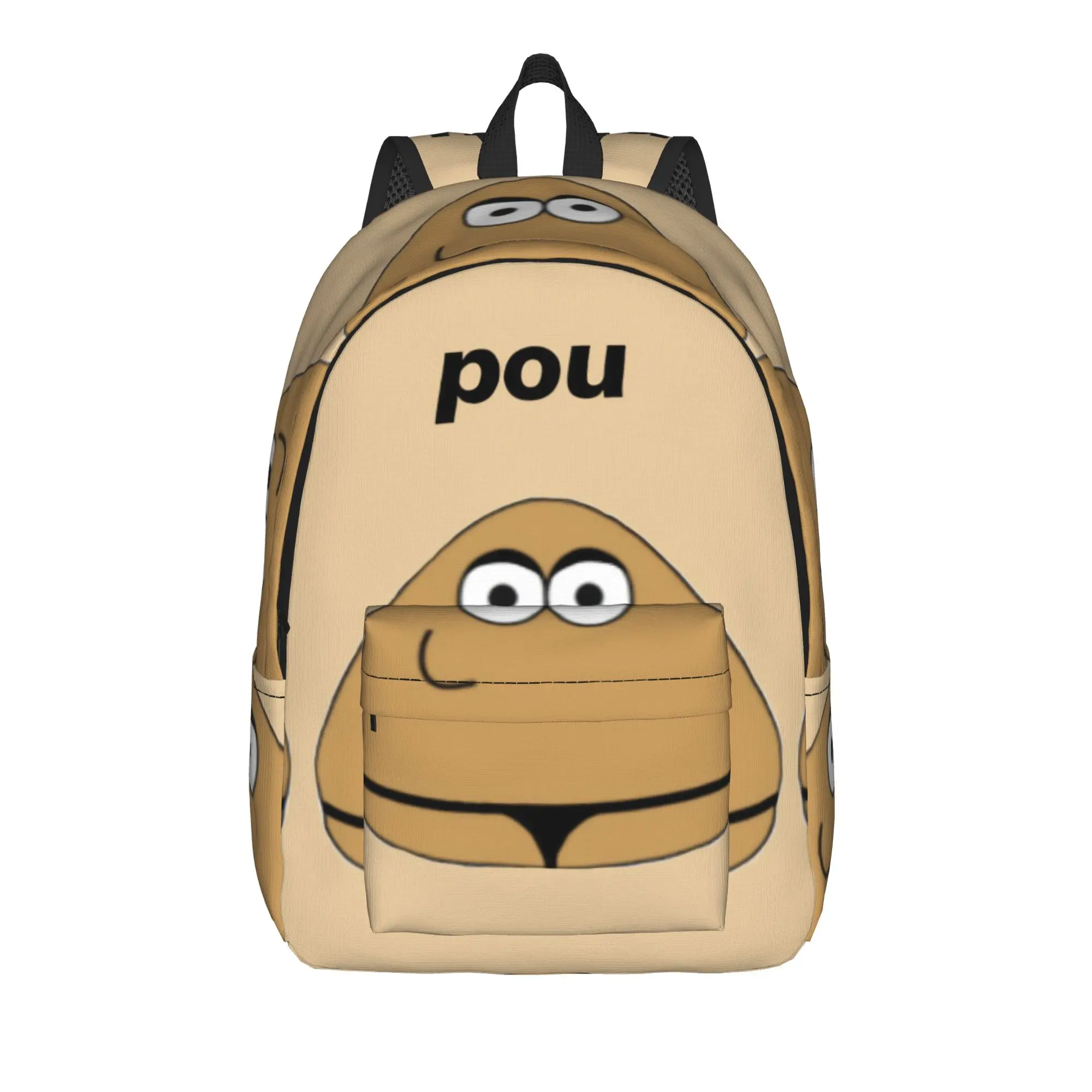 My Pet Alien Pou Cool Backpack with Pocket High School Business  Daypack for Men Women College Shoulder Bag