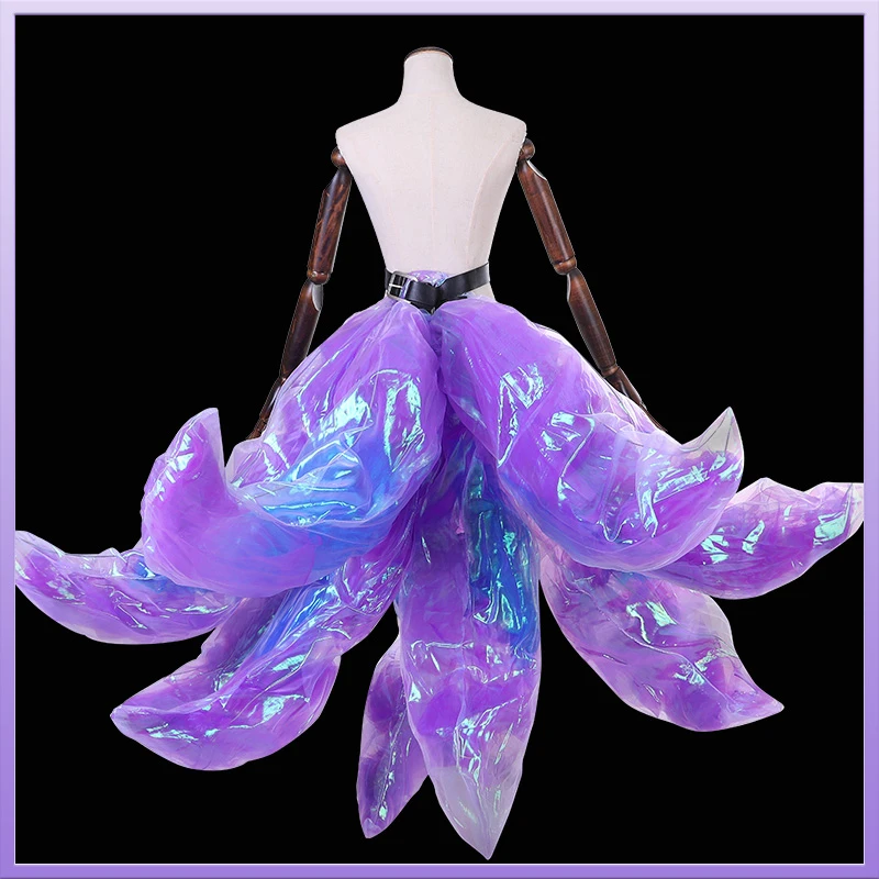 Game LOL KDA Ahri Cosplay Costume Sexy Fox lol Ahri Nine Tailed One Tail K/DA Ahri Tail Wig in Stock Cosplay nine tailed fox