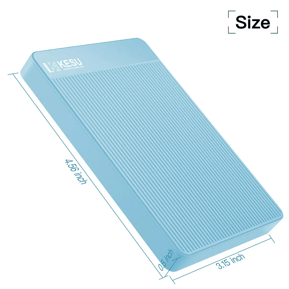 KESU HDD 2.5" Portable External Hard Drive disk 1tb /320gb/500gb/750gb USB3.0 Storage Compatible for notebook PC Mac Desktop PS4