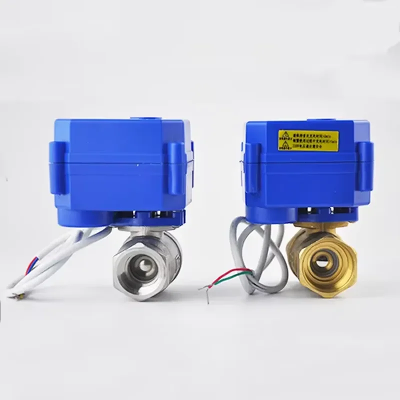 2 Way AC DC 9V to 24V Electric Ball Valve CR03 CR04