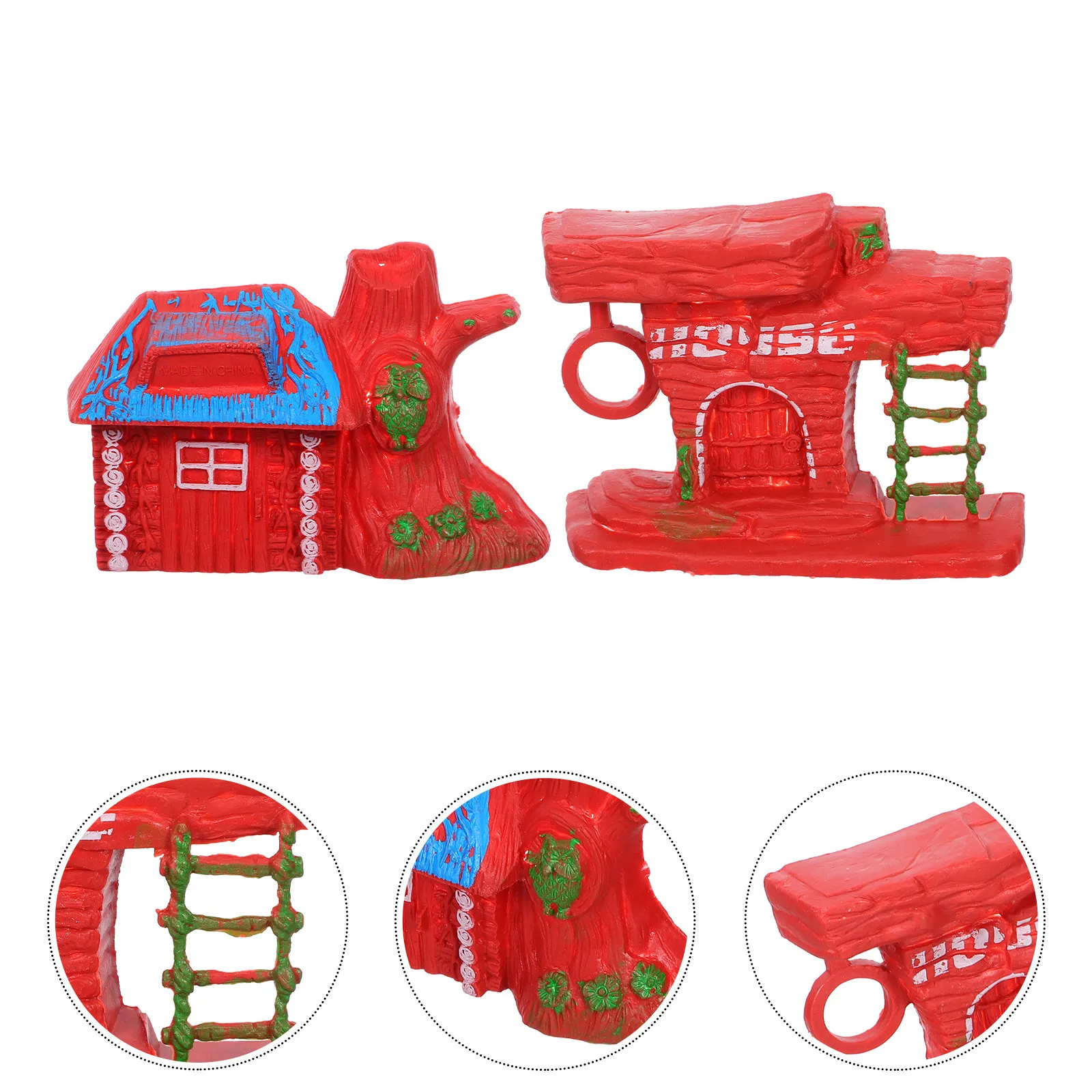 20 maisons miniatures en forme de cabane forestière, modèles rustiques pour micro-paysages, artisanat DIY, ornement de jardin féerique