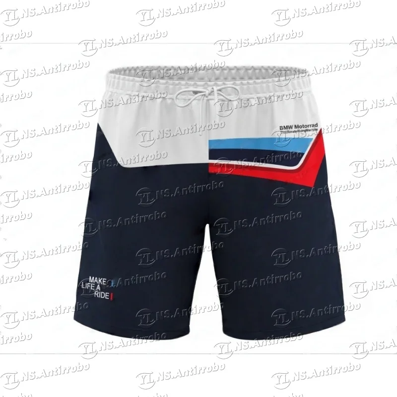 

Мужские быстросохнущие спортивные мотоциклетные шорты BMW 202520, повседневные, дышащие, впитывающие пот, велосипедные шорты, мотоциклетные шорты