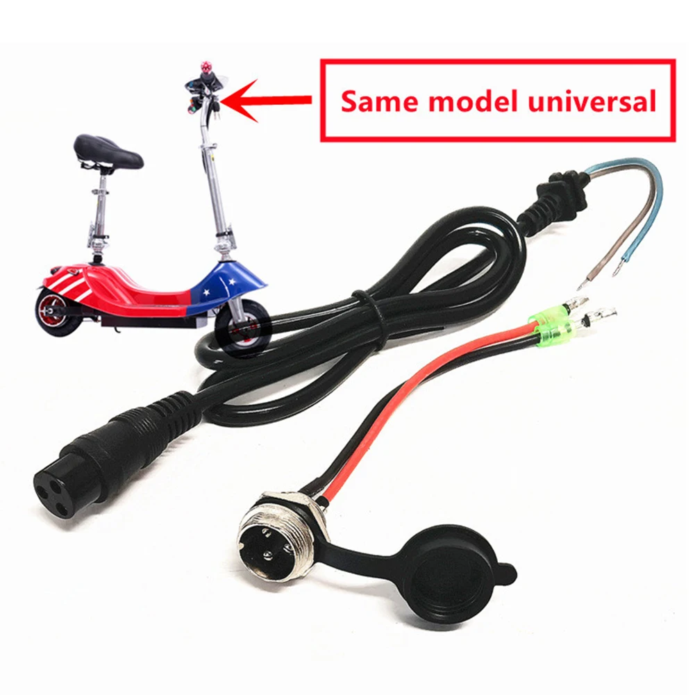 

Charger Connector Battery Charger Electric Vehicle Electric Scooter Inline Plastic + Metal Port Practical Supply 20cm