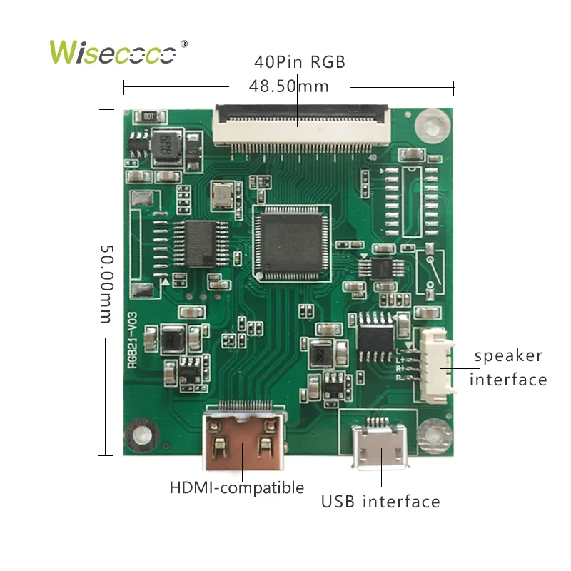 Wisecoco 2.1inch Round Tft Lcd Module 480*480 Lcd Display SPI Interface Circular LCD Screen for Wearable Device - view 5