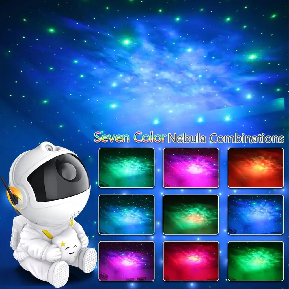 Astronaut Starry Sky Projector Adult Night Light Star Projector LED Astronaut Lamp Galaxy Projector for Bedroom Playroom