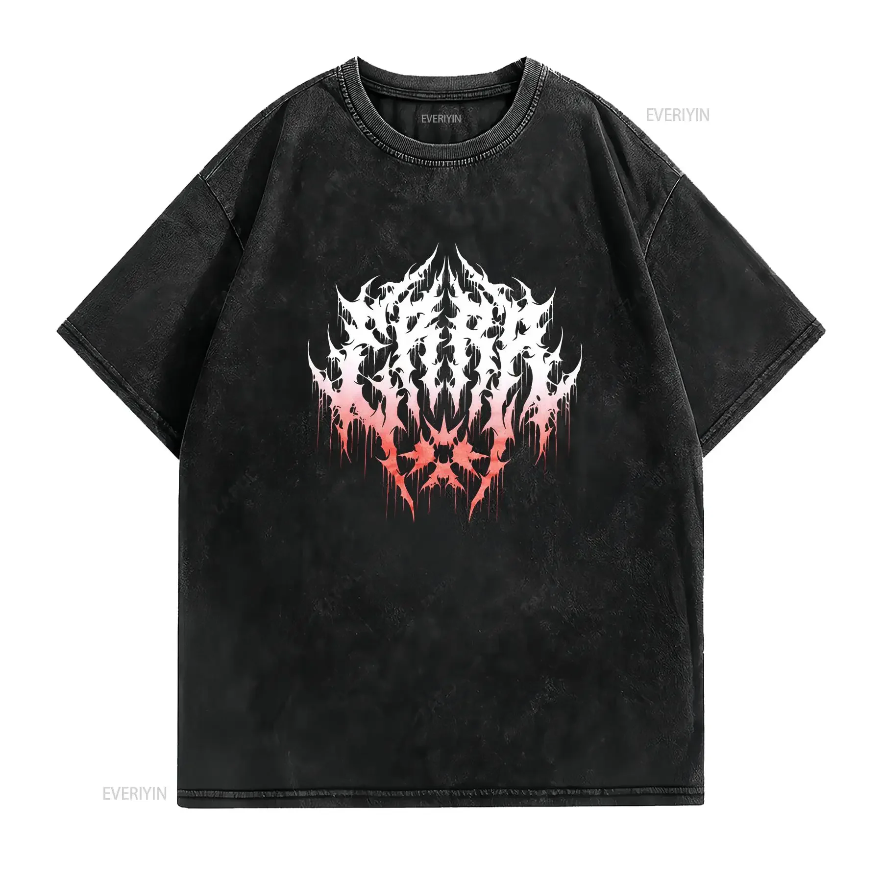 ERRA Band Black Cotton T Shirt Adults vintage Washed designer clothes Stylish graphic Slightly fashion Stretched Comfortable