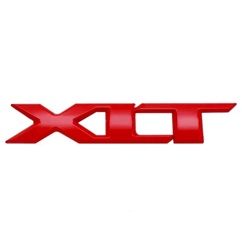 3D Metal Chrome Red Black Logo XLT Emblem Car Badge Rear Trunk Decal For Ford RANGER XLT Stikcer Accessories