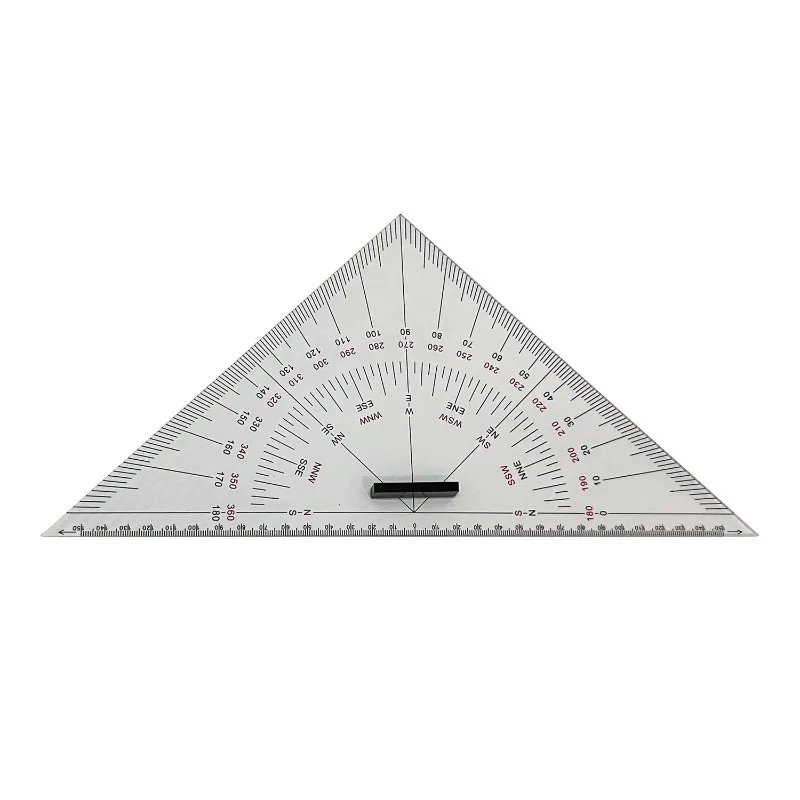 300mm Large Nautical Triangle Ruler Marine Chart Plotting Distance Measuring Tool Navigation Engineering Design Teaching Scale