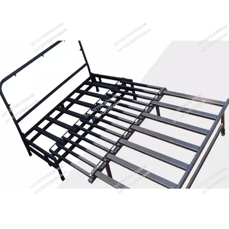 Black Telescopic Sofa Bed Iron Frame, Push-pull Sofa Bed Skeleton