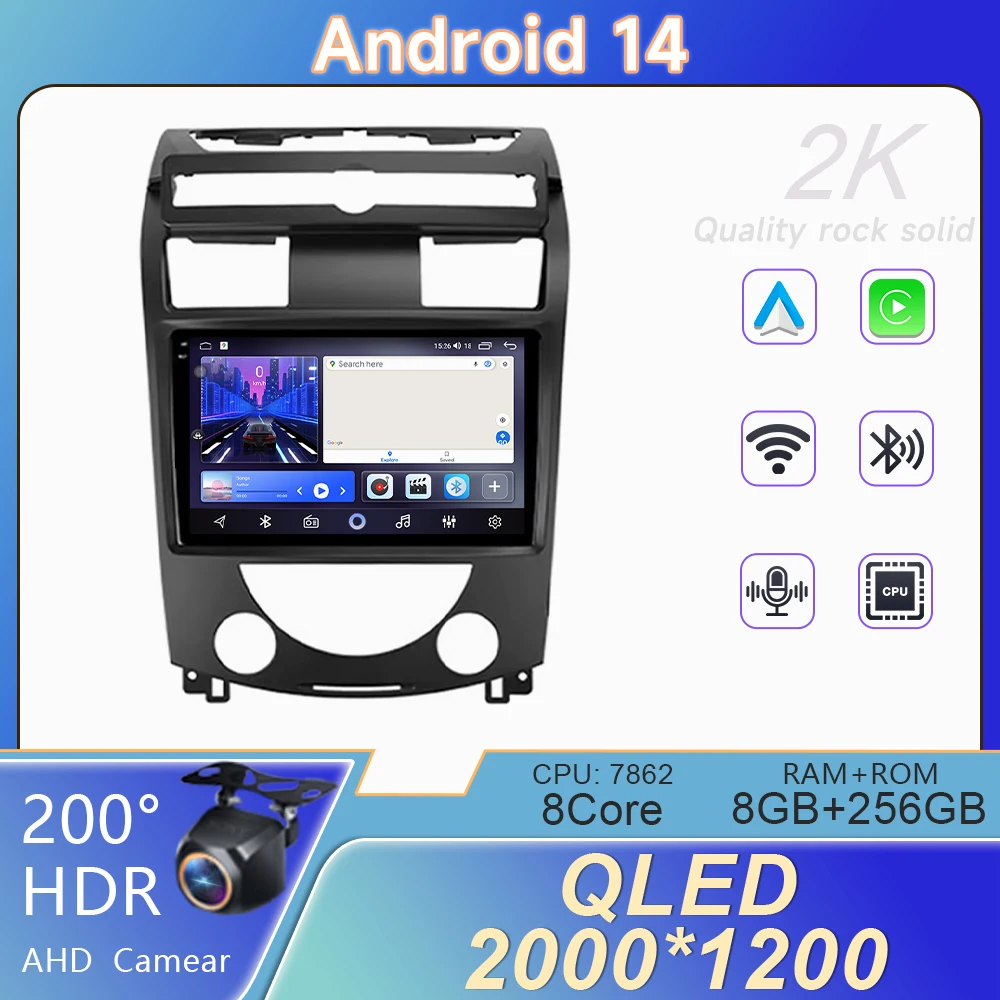 WIFI Carplay For SsangYong Rexton Y250 II 2 2006 - 2012 Car Radio Multimedia System Navigation GPS Android Auto 4G No 2din DVD