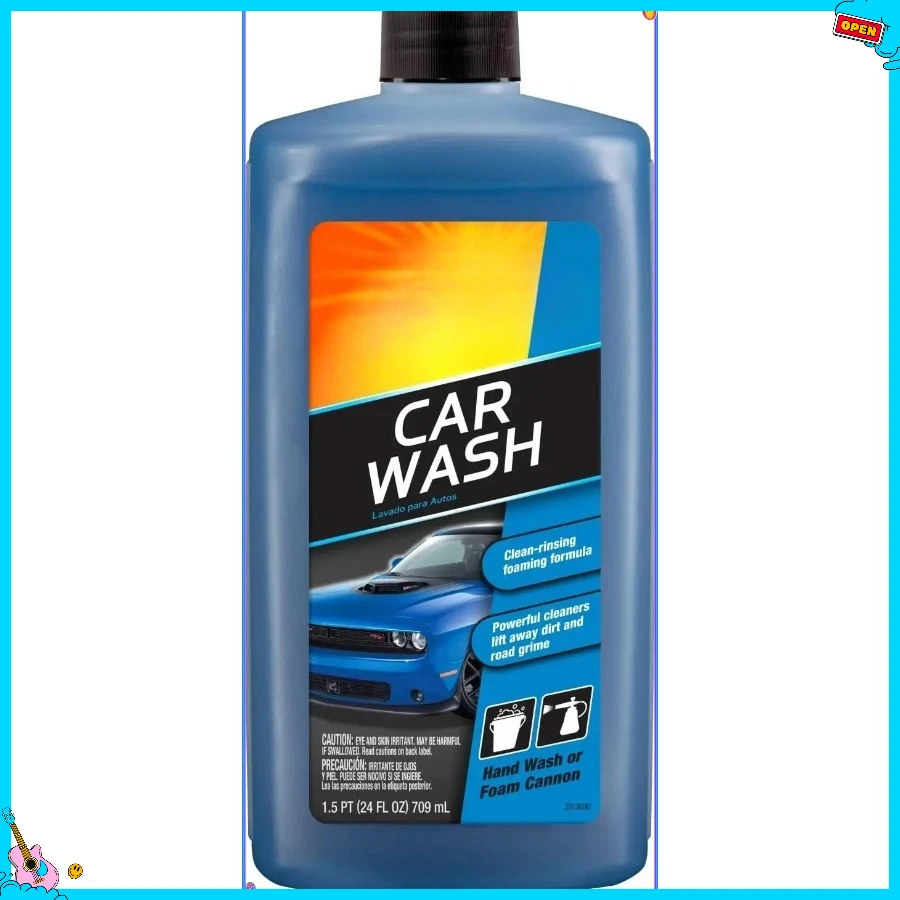 

Сверхмощное мыло для автомойки с очистителем из пены против воска | 24 унции, очиститель для тяжелых условий эксплуатации, 0,8 унции, 3 x 4 x 9 дюймов