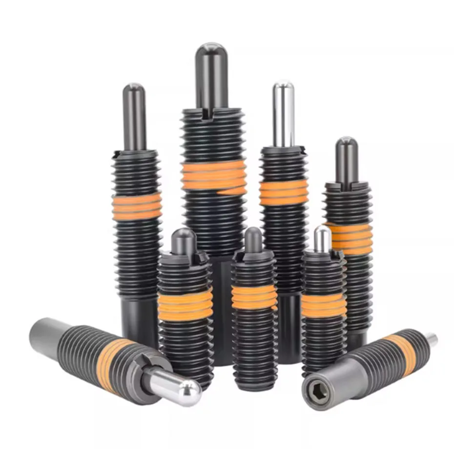 مكبس زنبركي عالي التحمل PJH تلسكوبي لتحديد المواقع قفل دبوس المواد العلوية دبوس أمان سلك علوي زنبركي PJL/PJX