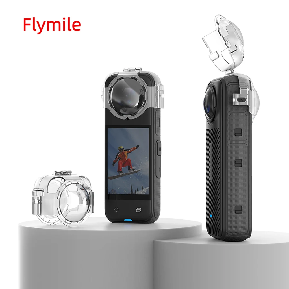 Flymile Lens Guard For Insta360 X4 Anti-Scratch Lens Anti-fog Protective Cover Dust-proof Glass Mirror Camera Accessories